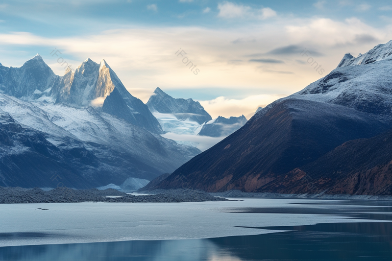 连绵蜿蜒的山峰雪山古冰川摄影背景,高清,摄影图,摄影图片,图片大全,摄影图免费下载